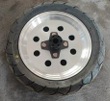 Heavy duty rear wheel with tire