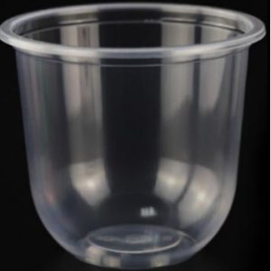 Custom branded plastic cup with sippy lid