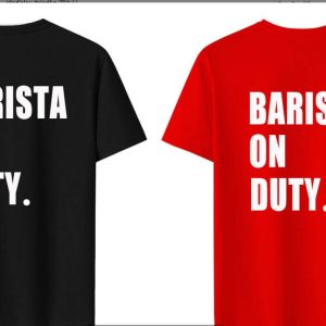 Oversize "Barista On Duty" T-shirt