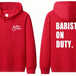 Oversize "Barista On Duty" hoodie