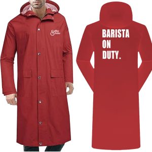 "Barista On Duty" raincoat